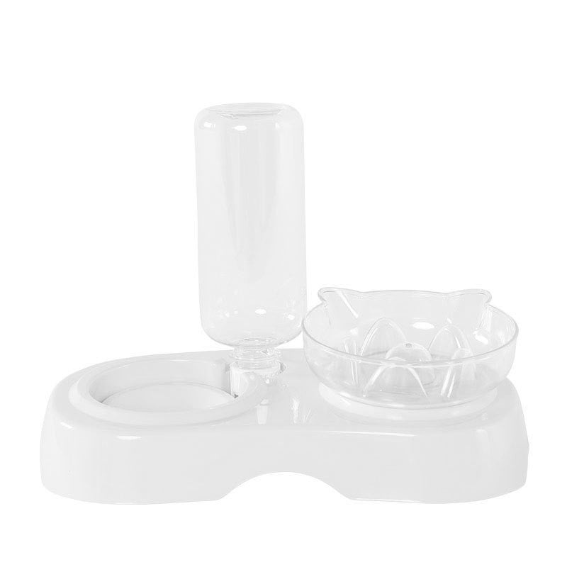 Pet Transparent Plastic Feeding And Drinking Bowl