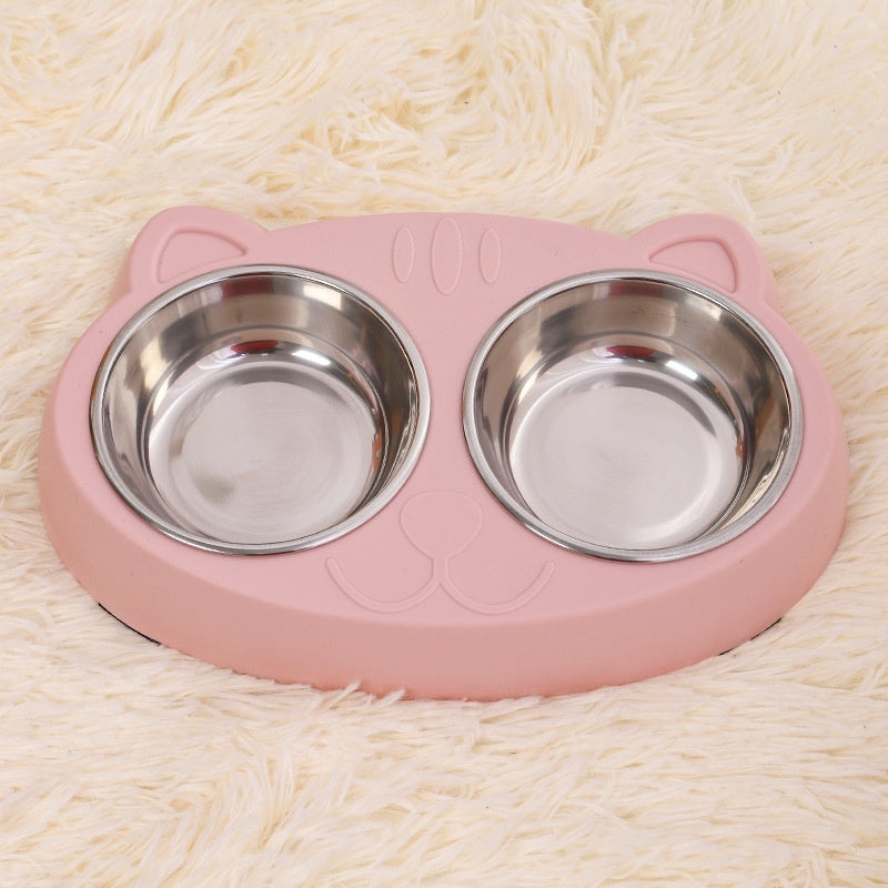 Pet Food And Water Feeding Bowl Basin