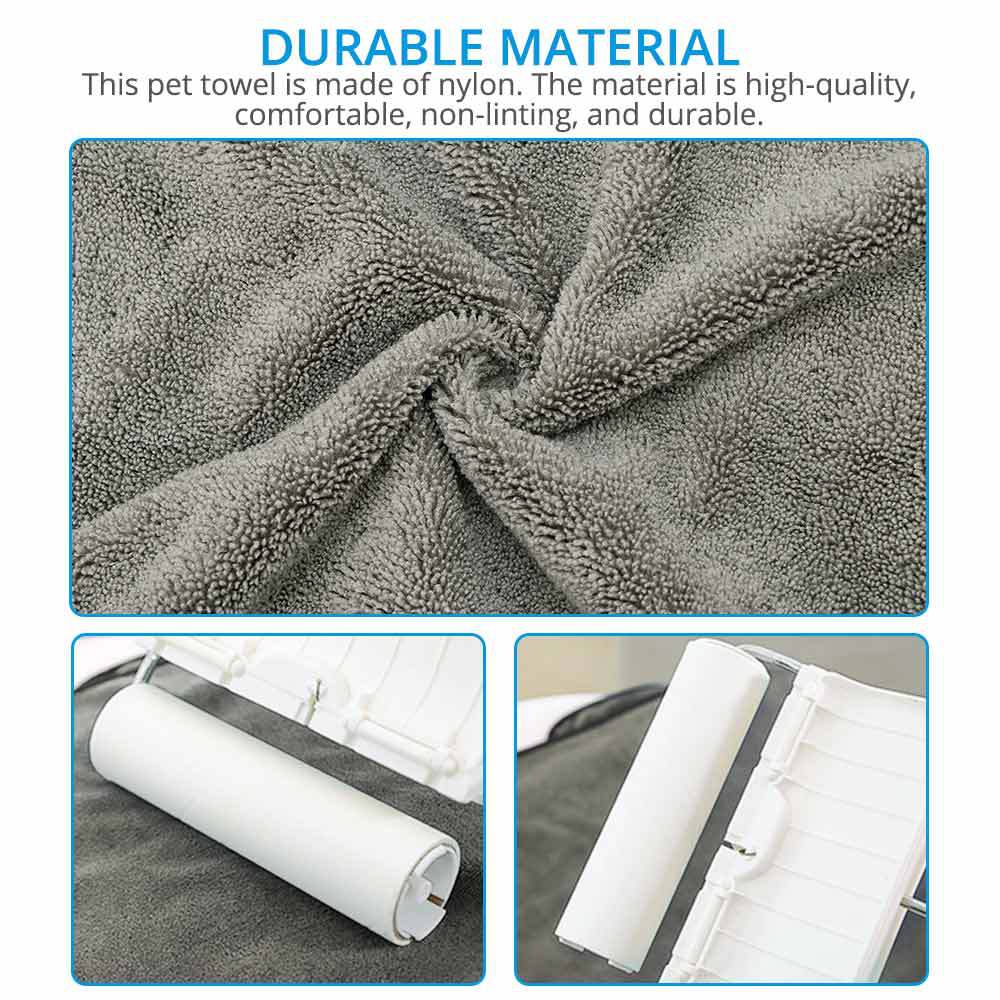 Pet Super Absorbent Bathrobe Bath Towel Drying Wrap
