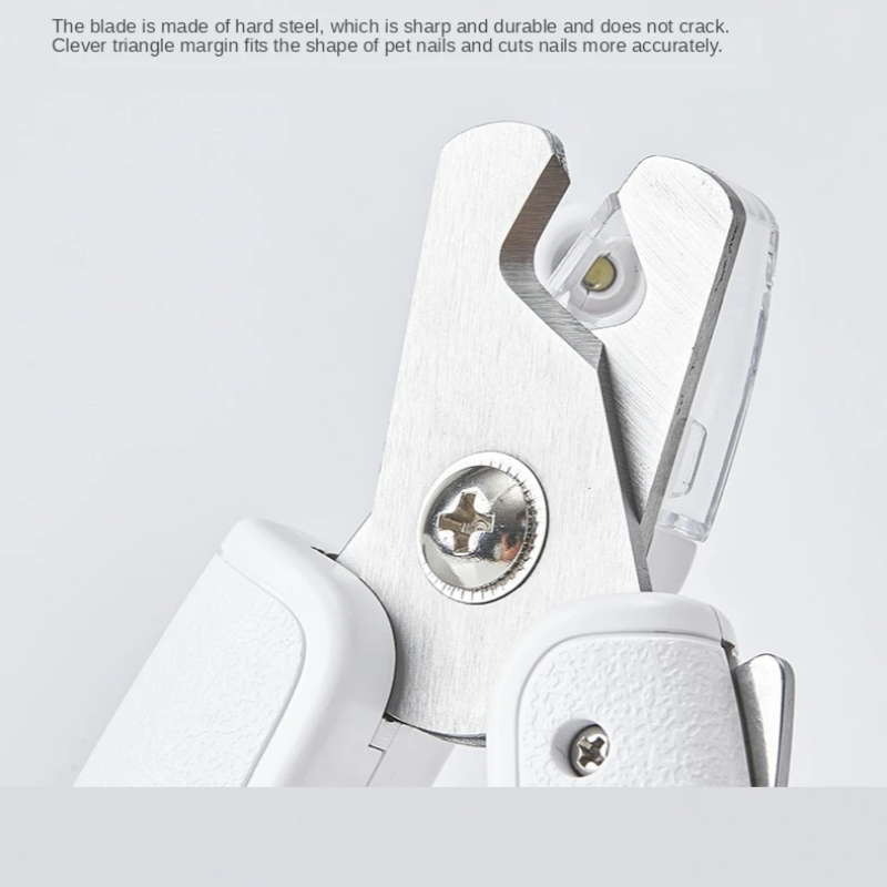 Pet Nail Clipper Scissors LED Light Grooming Trimmer Tool