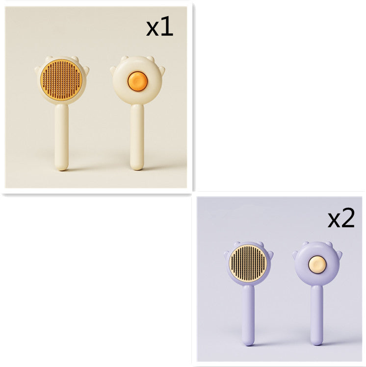 Pet Grooming Comb Massage Hair Removal Brush Scratcher Cleaning Tool