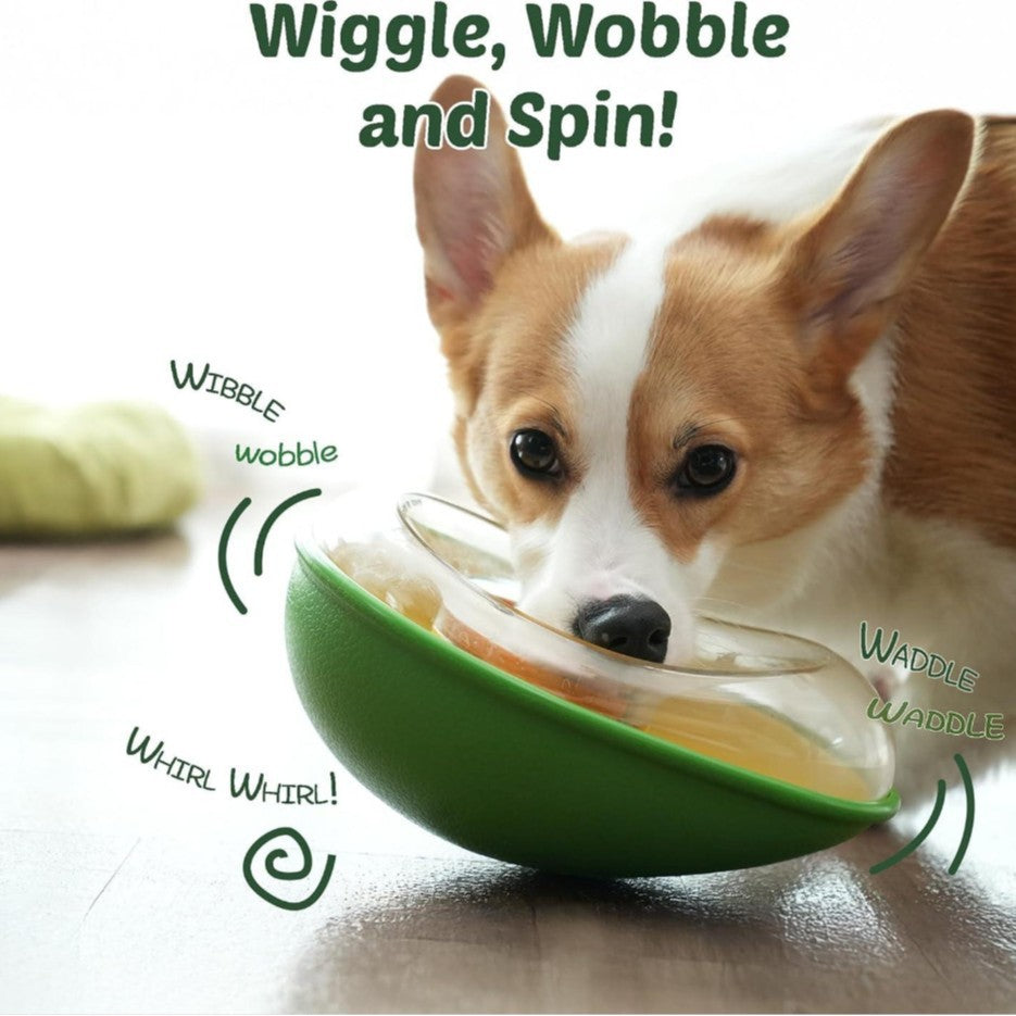 Anti Tumble Avocado Pet Feeding Bowl