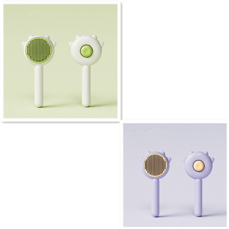 Pet Grooming Comb Massage Hair Removal Brush Scratcher Cleaning Tool