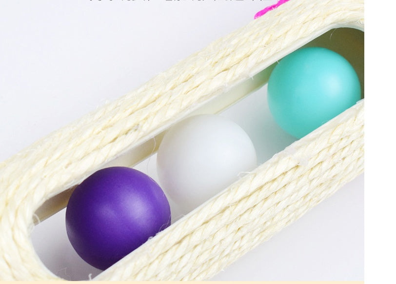 Pet Sisal Drum Three Level Interactive Toy