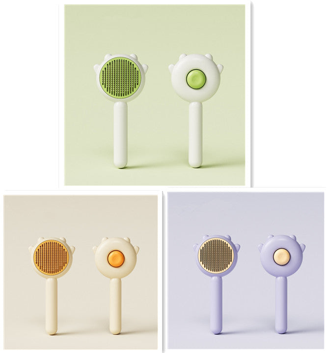 Pet Grooming Comb Massage Hair Removal Brush Scratcher Cleaning Tool
