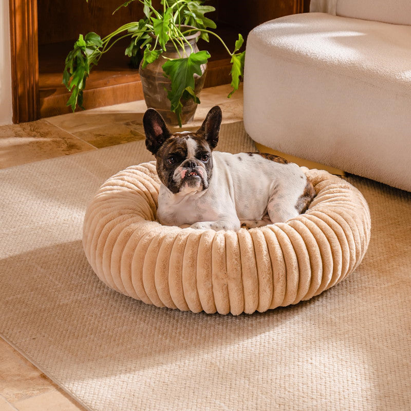 Pet Bed Plush Round Winter Warm Fur Mat House Bed