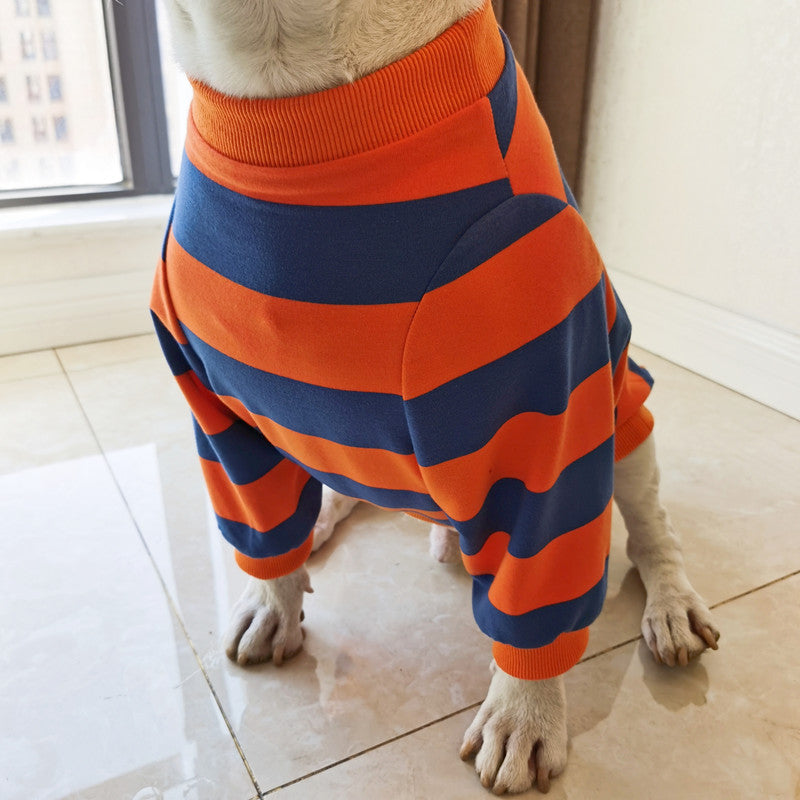 Pet Striped T-Shirt Fashion Cute Simple Apparel