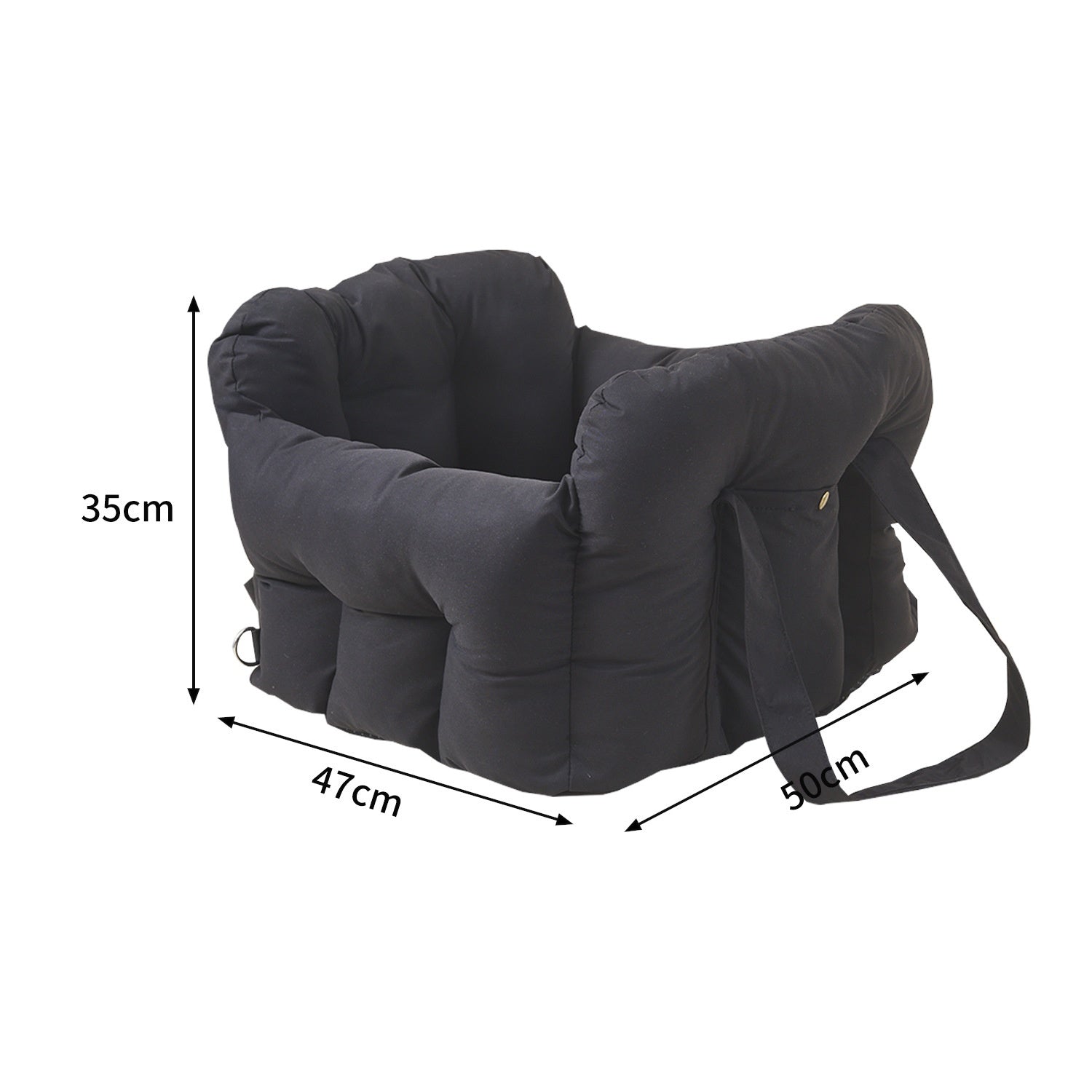 Pet Car Safety Seat Front Passenger Portable Carrier Backpack