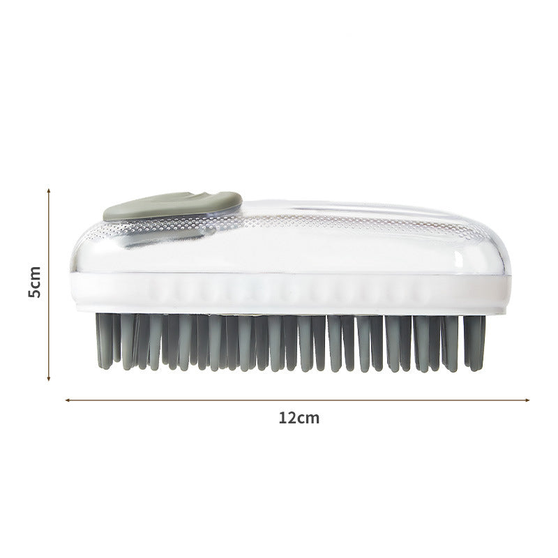 Pet Silicone Bath Massage Brush Foam Cleaning Grooming Tool