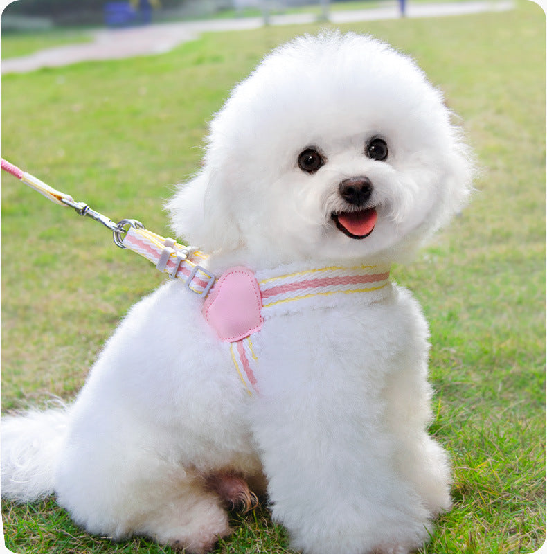 Pet Breathable Chest Vest Leash Walking Gear