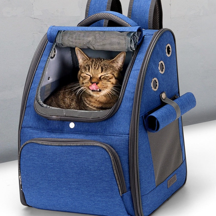 Pet Carrier Backpack Foldable Breathable Travel Bag