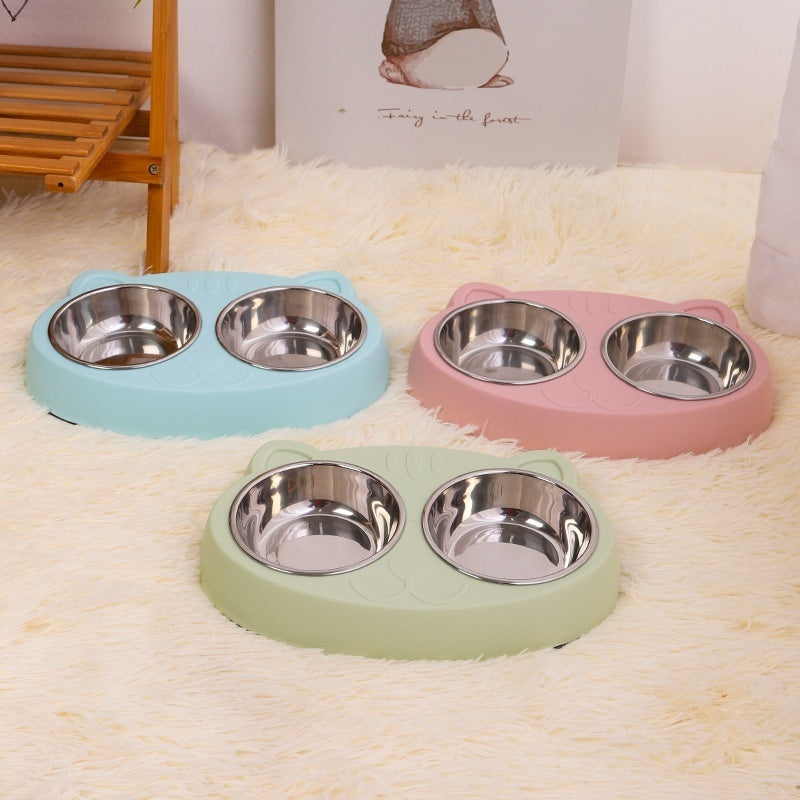 Pet Food And Water Feeding Bowl Basin