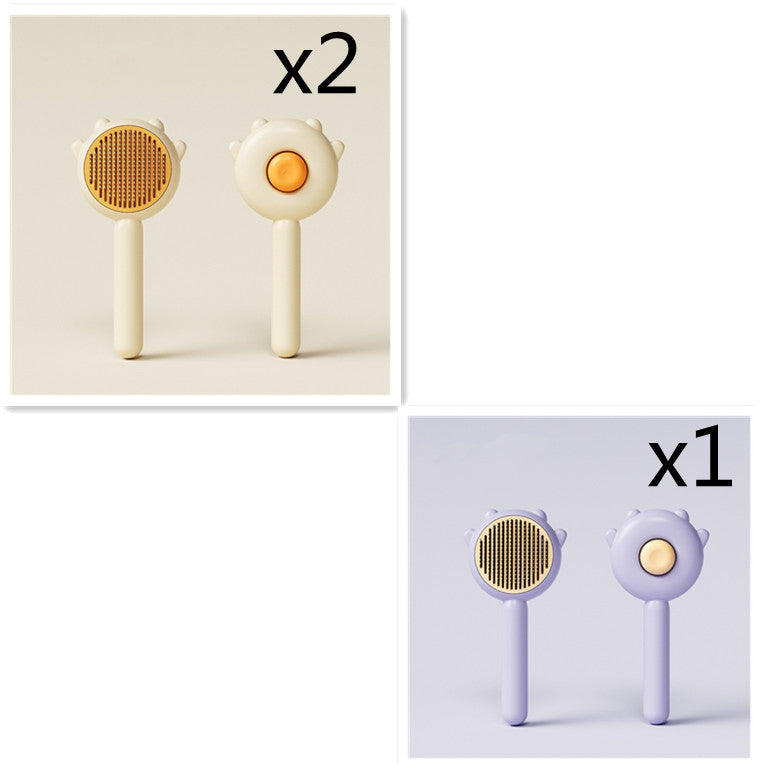 Pet Grooming Comb Massage Hair Removal Brush Scratcher Cleaning Tool