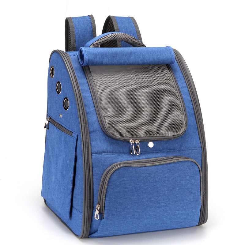 Pet Carrier Backpack Foldable Breathable Travel Bag