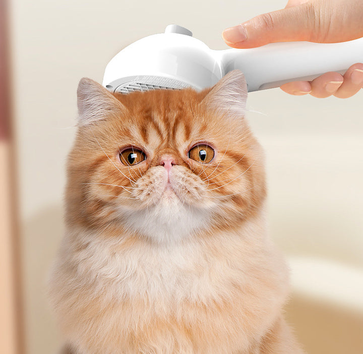 Pet Self Cleaning Dematting Comb Hair Removal Grooming Tool With Mist Humidifier