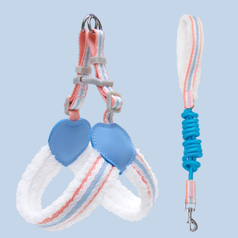 Pet Breathable Chest Vest Leash Walking Gear