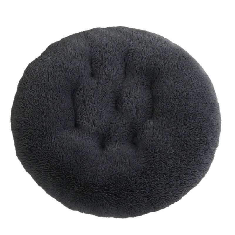 Pet Bed Round Plush Warm Sleeping Mat House Bed