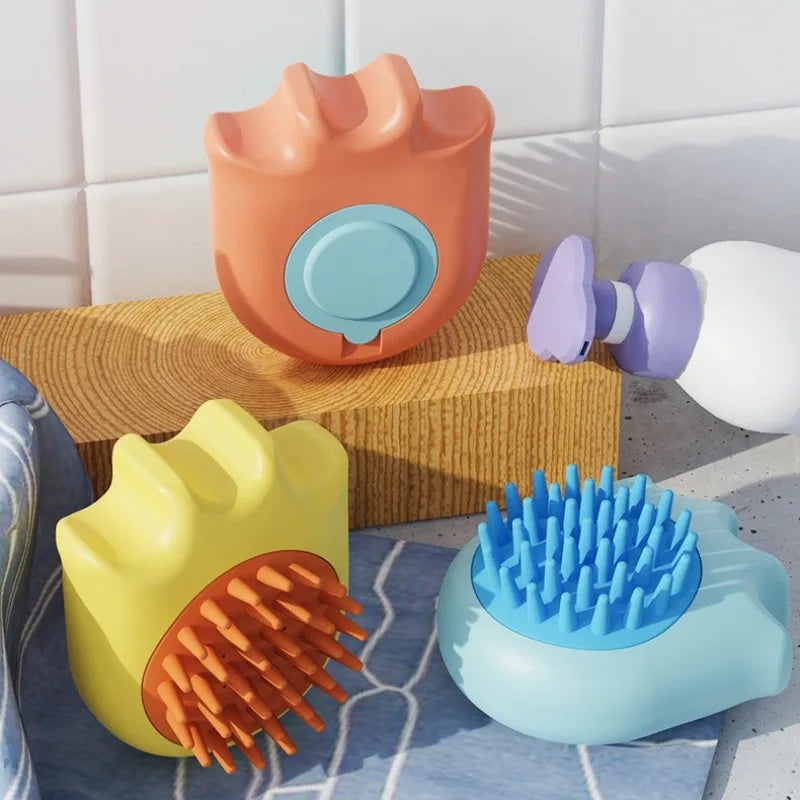 Pet Bath Massage Brush Shampoo Box Cleaning Grooming Tool