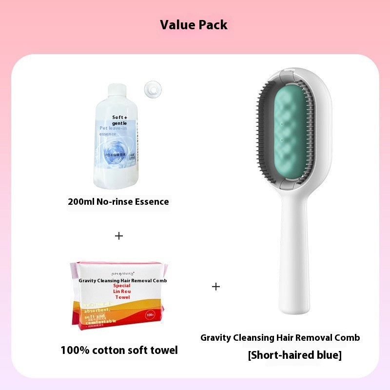 Pet Grooming Brush Dematting Comb Floating Hair Removal Cleaning Tool