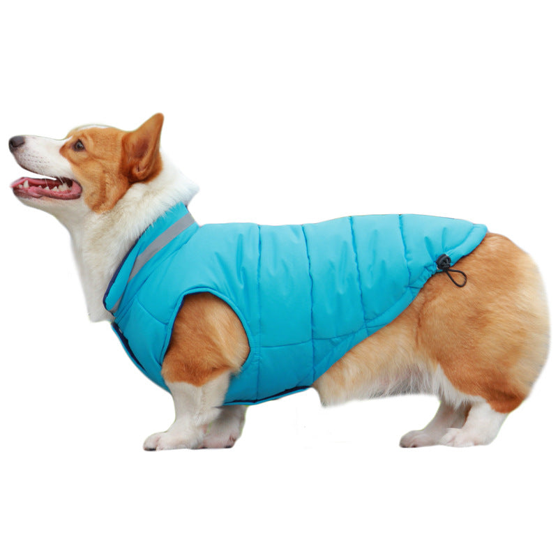 Pet Waterproof Outdoor Jacket Thickened Double Sided Reflective Wear