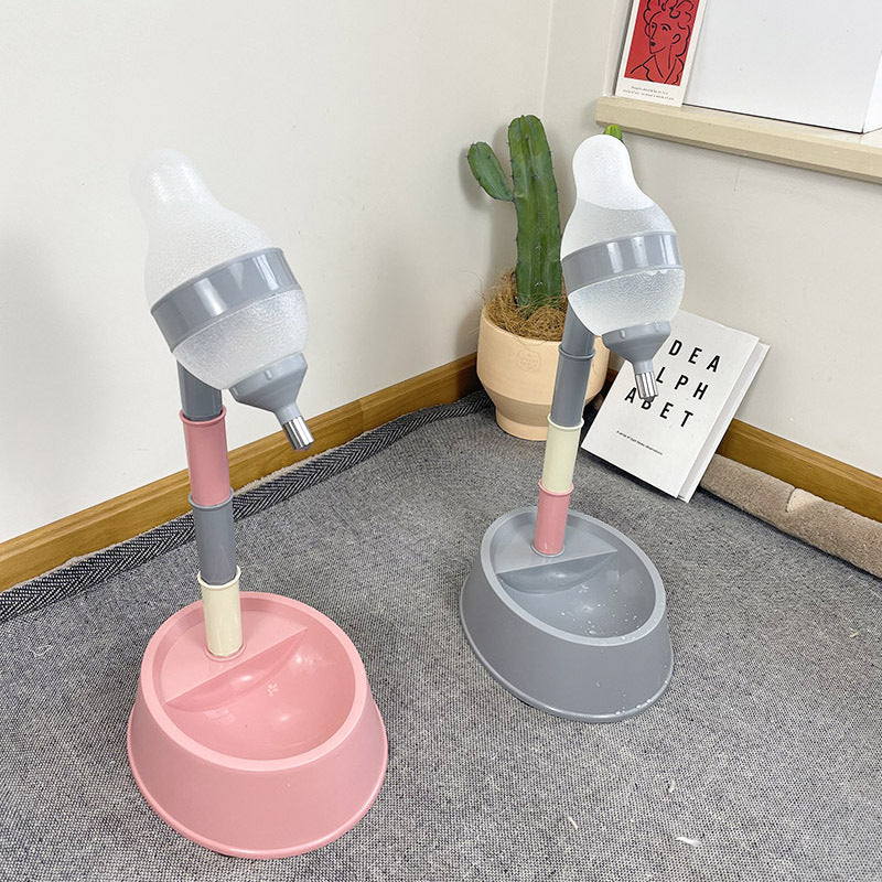 Pet Automatic Water Dispenser Adjustable Height Bowl Fountain