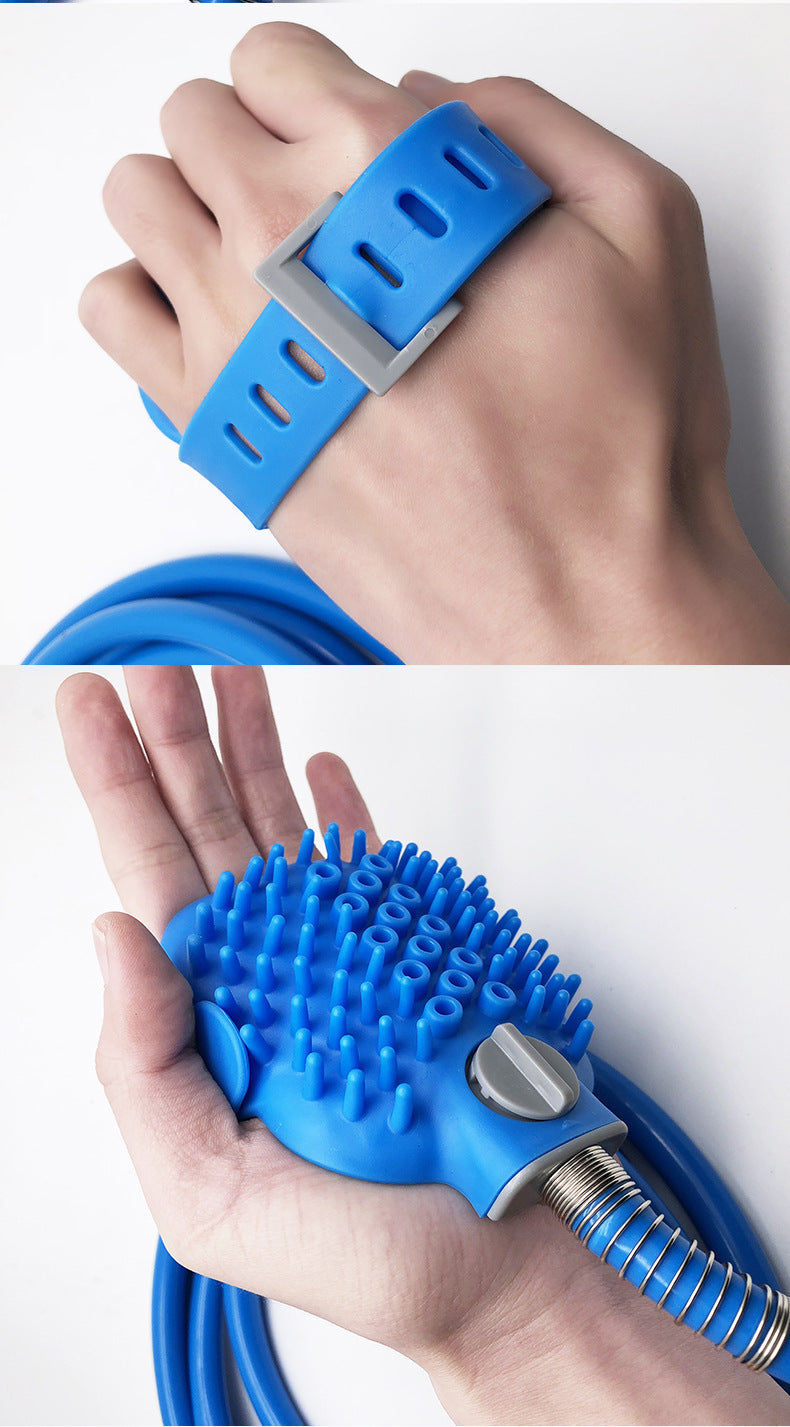 Pet Bathing Gloves Silicone Shower Massage Cleaning Brush Tool