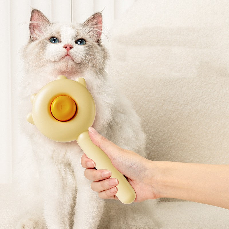 Pet Grooming Comb Massage Hair Removal Brush Scratcher Cleaning Tool