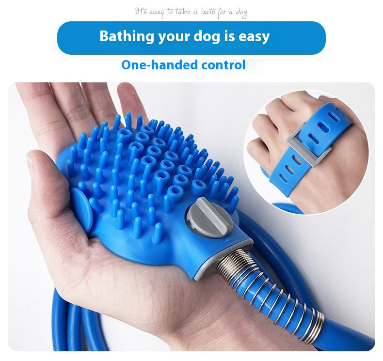 Pet Bathing Gloves Silicone Shower Massage Cleaning Brush Tool