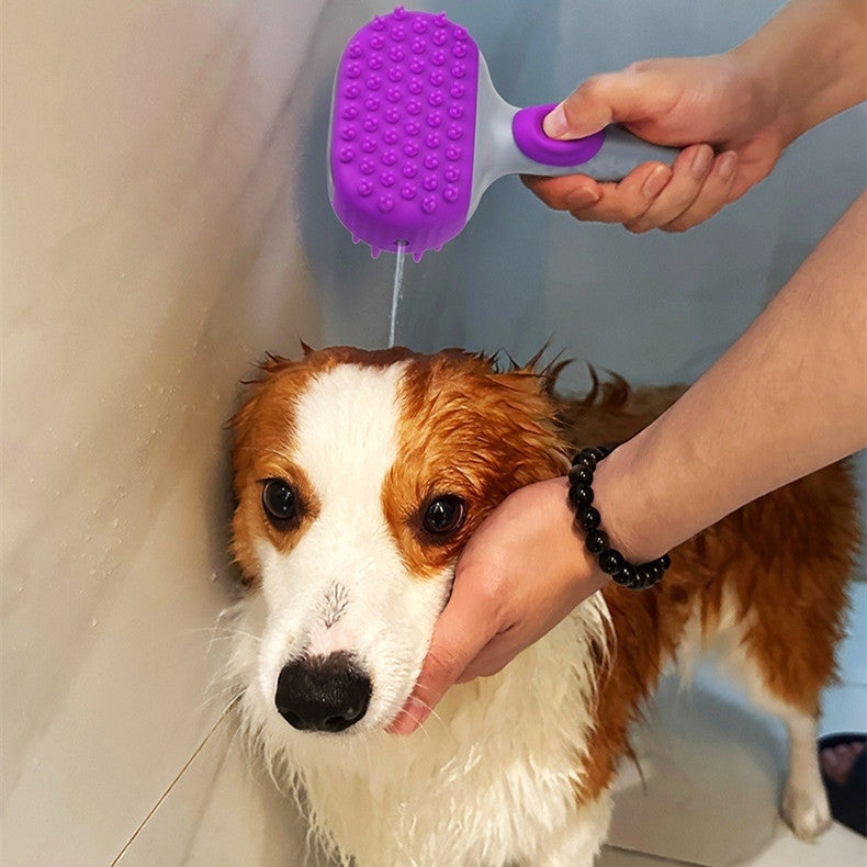 Pet Shower Brush Bath Hair Cleaning Float Tool