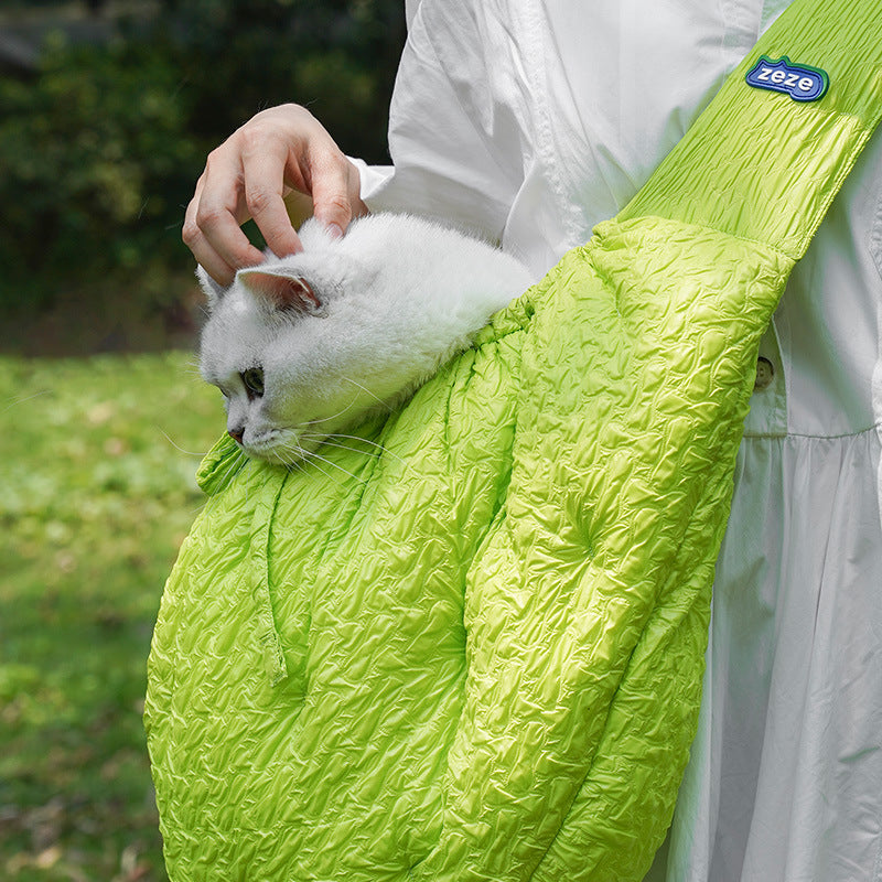 Pet Carrier Shoulder Portable Warm Travel Diagonal Bag
