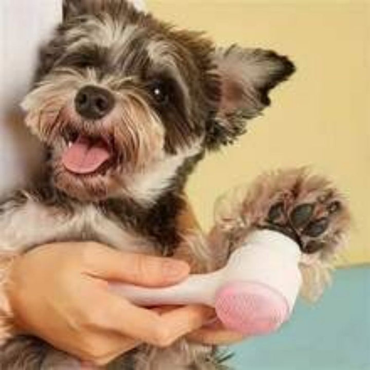 Pet Paw Brush Gentle Nylon Grooming Massage Cleaning Tool