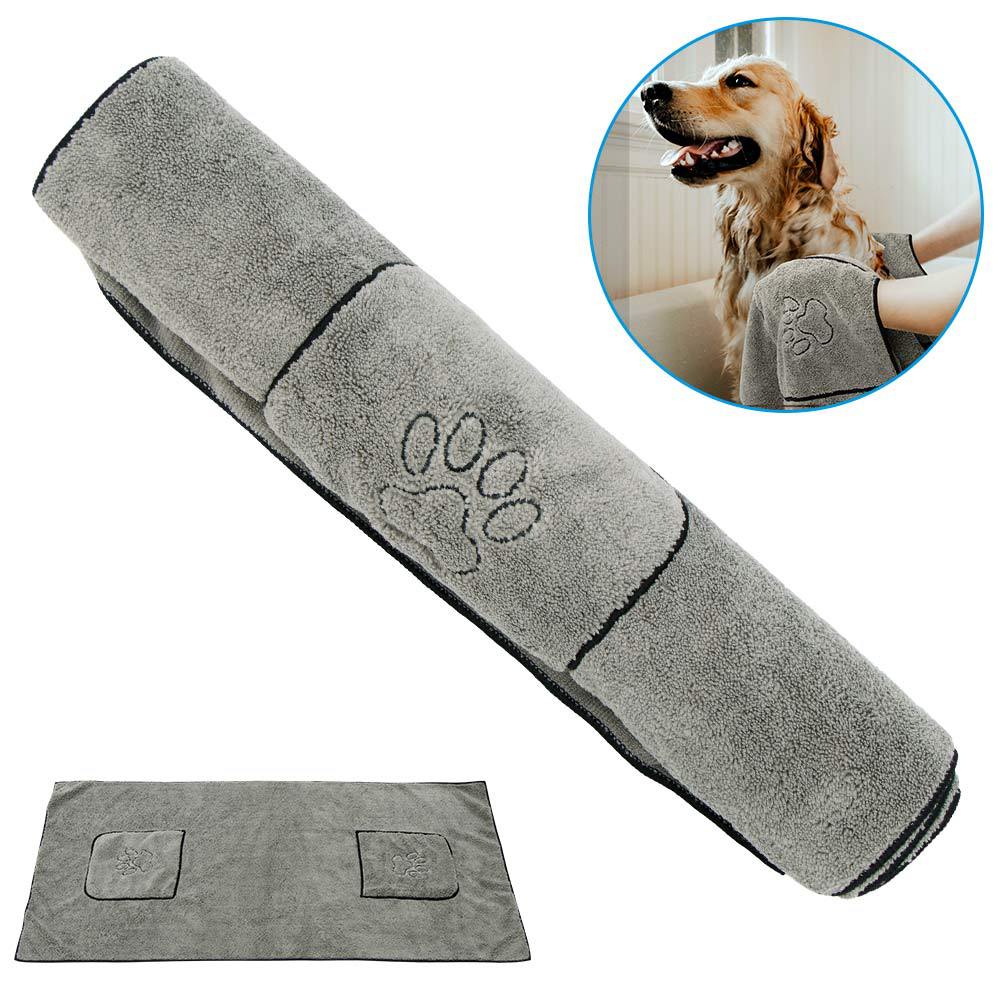 Pet Super Absorbent Bathrobe Bath Towel Drying Wrap