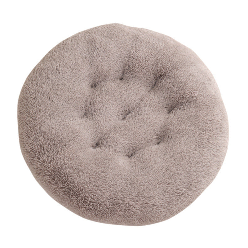 Pet Bed Round Plush Warm Sleeping Mat House Bed