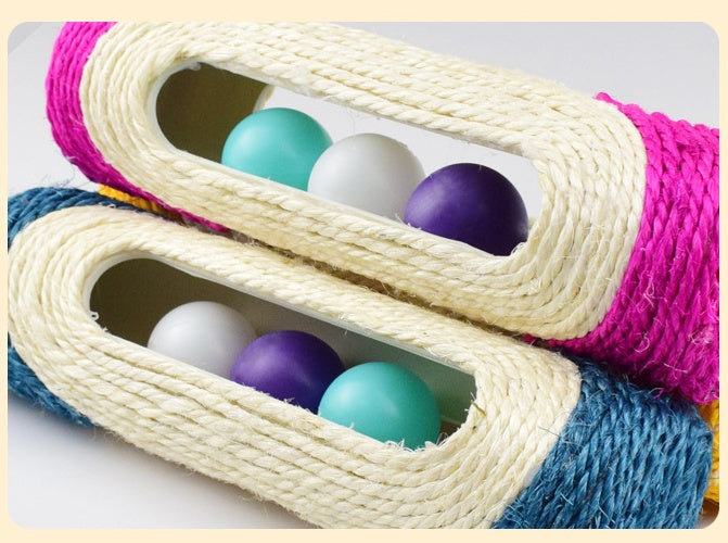 Pet Sisal Drum Three Level Interactive Toy