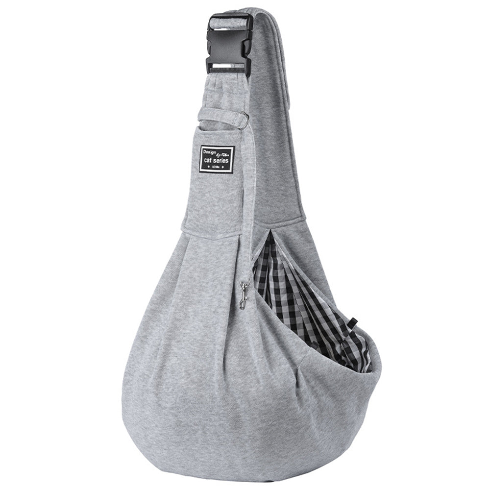 Pet Carrier Bag Outdoor Travel Shoulder Crossbody Cotton Sling Tote Comfortable Transport Pouch