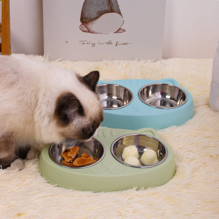 Pet Food And Water Feeding Bowl Basin