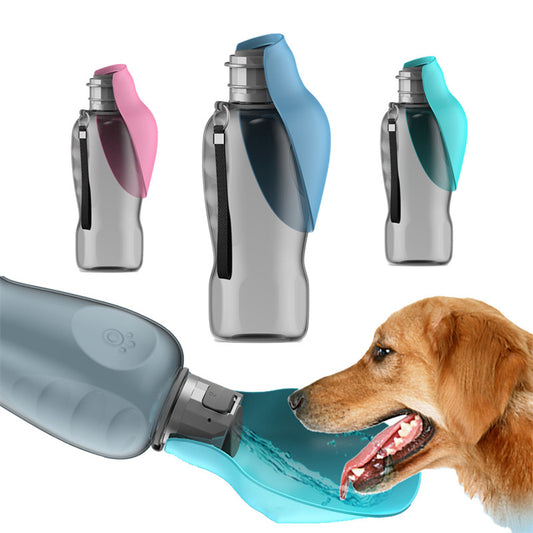 Leakproof Dog Water Bottle with Foldable Bowl (800ml) - Pawfect Nest