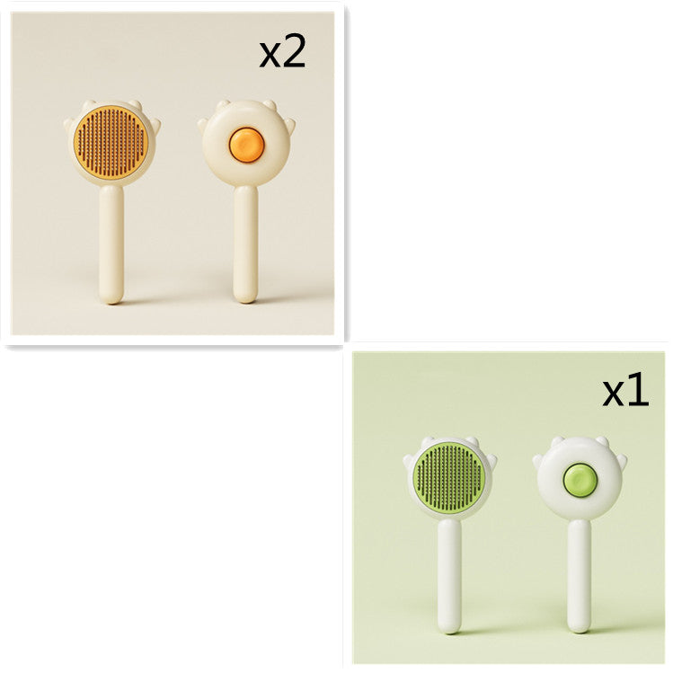 Pet Grooming Comb Massage Hair Removal Brush Scratcher Cleaning Tool