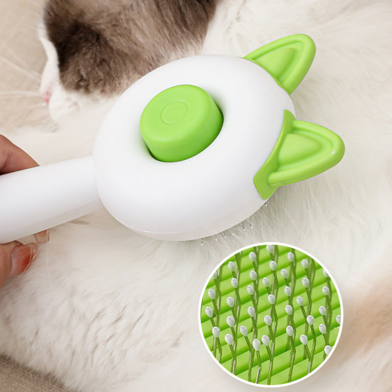 Self-Cleaning Pet Grooming Brush | Tangle-Free Hair Remover - Pawfect Nest