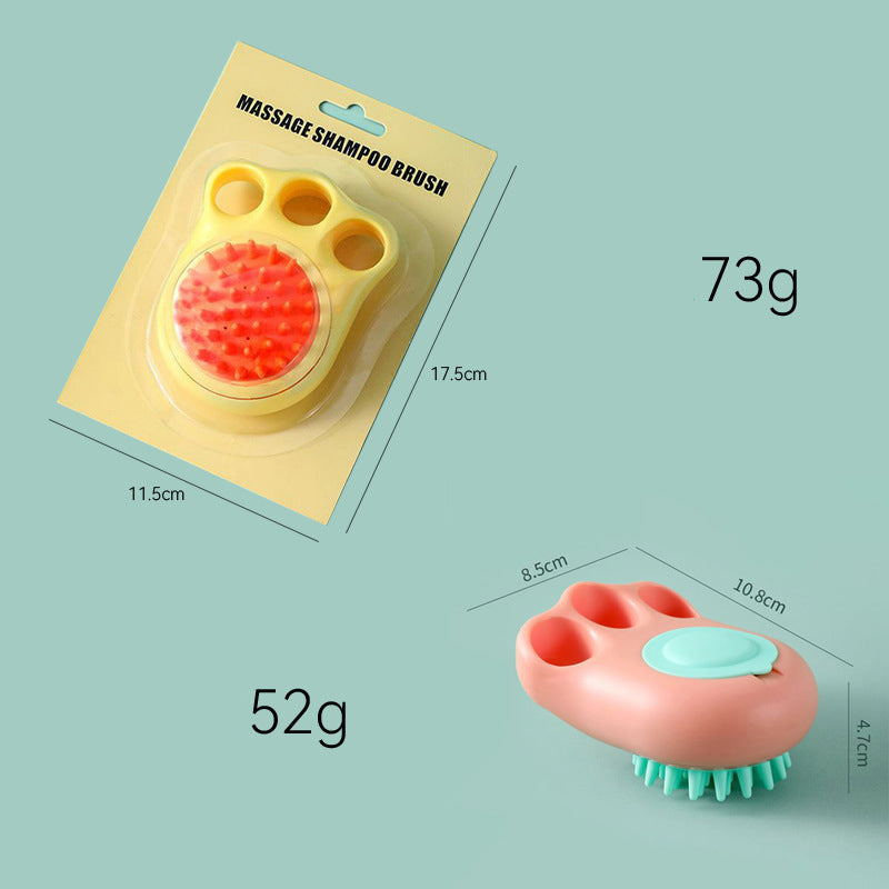 Pet Claw Bath Massage Brush Grooming Cleaning Tool