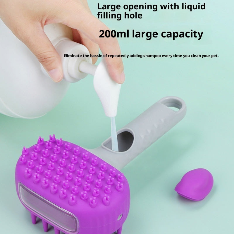 Pet Shower Brush Bath Hair Cleaning Float Tool