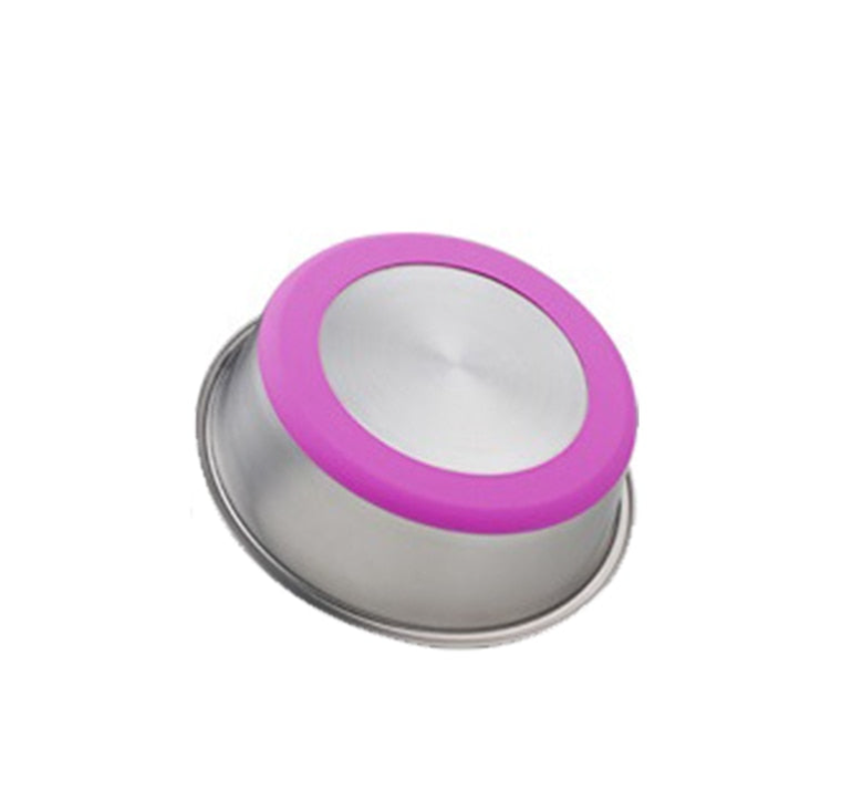 Pet Silicone Stainless Steel Feeding And Drinking Bowl