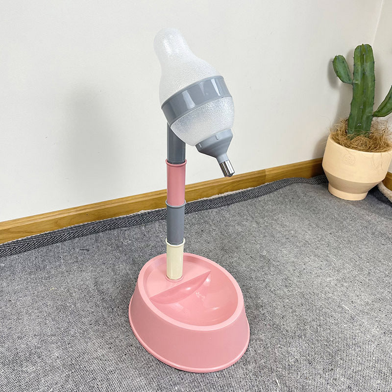 Pet Automatic Water Dispenser Adjustable Height Bowl Fountain