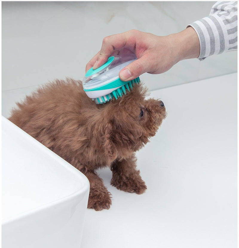 Pet Bath Massage Grooming Brush Cleaning Tool