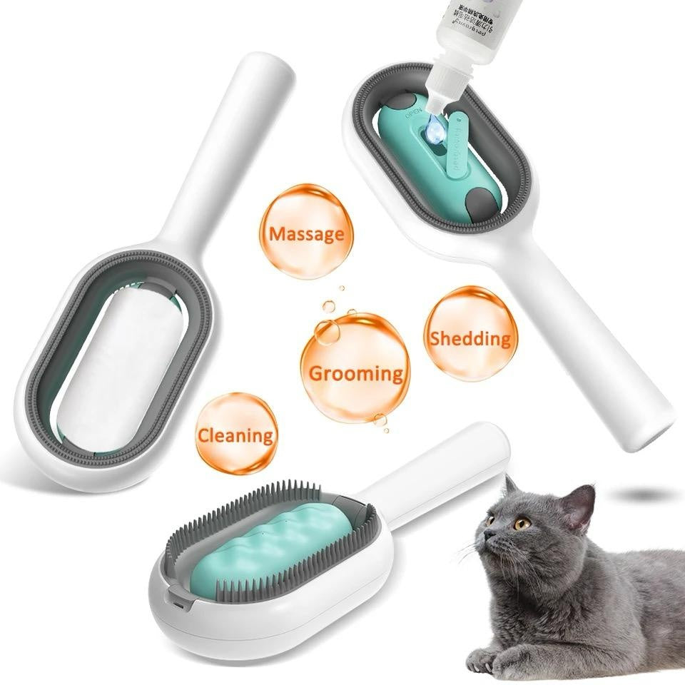 Pet Grooming Brush Dematting Comb Floating Hair Removal Cleaning Tool