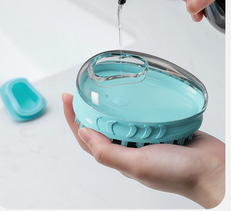 Pet Bath Massage Brush Grooming Cleaning Tool