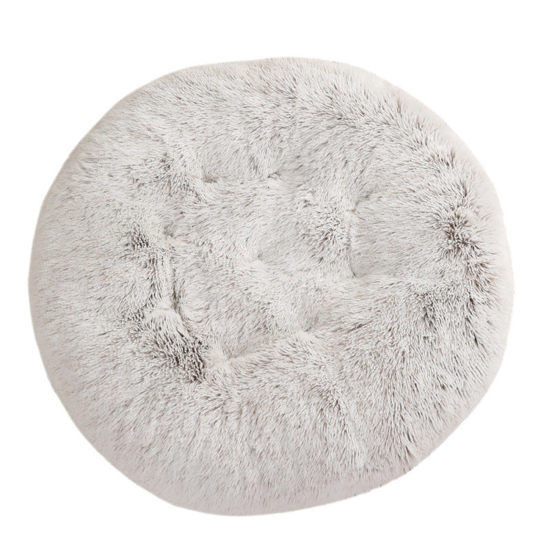 Pet Bed Round Plush Warm Sleeping Mat House Bed