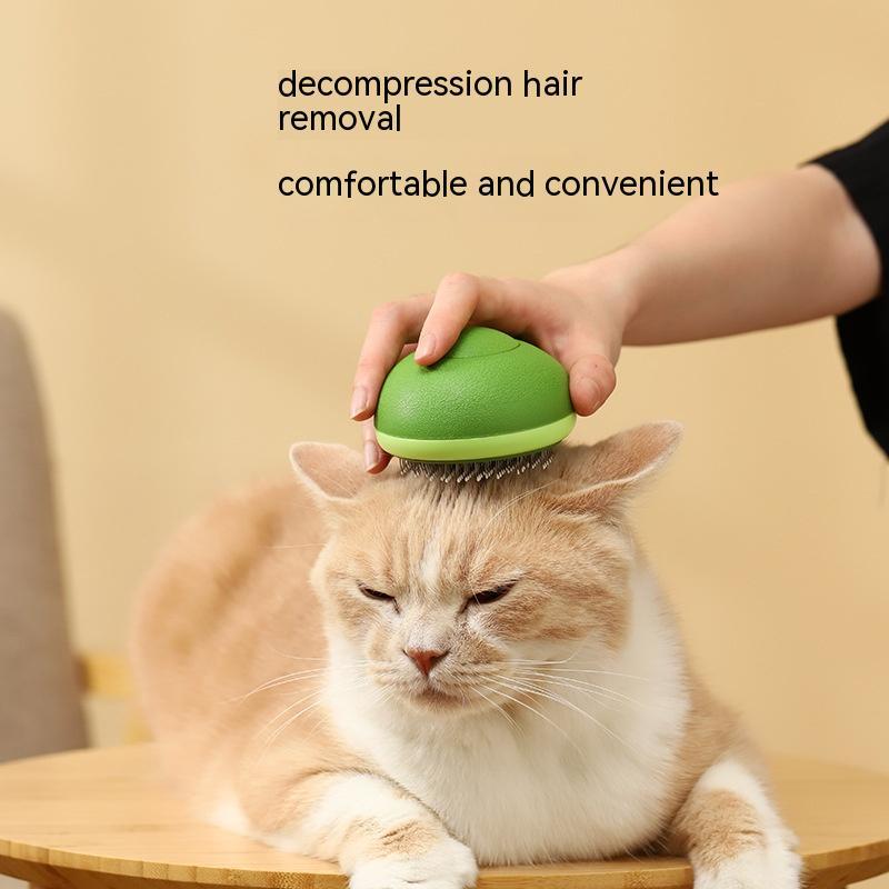 Pet Grooming Brush Avocado Shaped Hair Remover Comb Stainless Steel Needle Tool