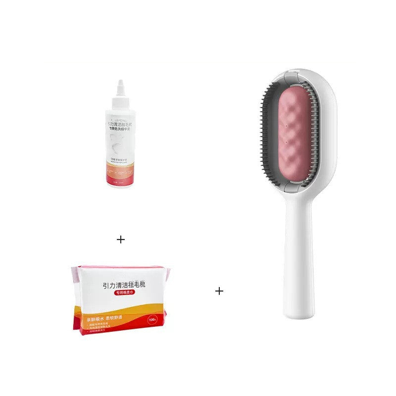 Pet Grooming Brush Dematting Comb Floating Hair Removal Cleaning Tool