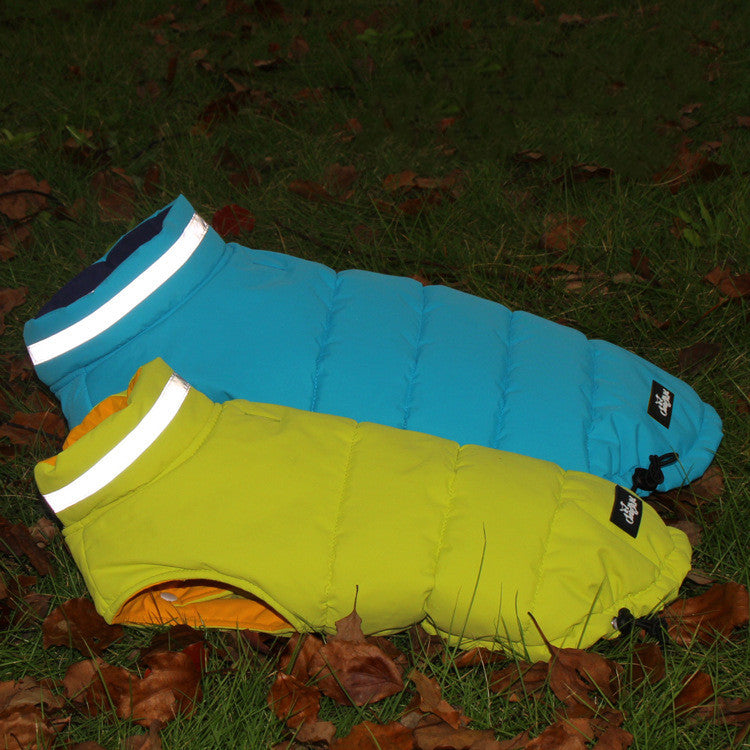Pet Waterproof Outdoor Jacket Thickened Double Sided Reflective Wear